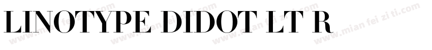 Linotype Didot LT R字体转换